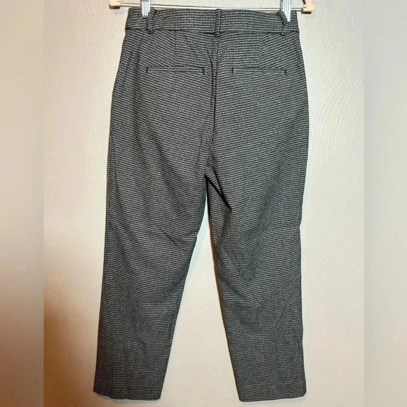 Loft Women's Perfect Straight Pants Black White Houndstooth‎ Size 2 - Picture 6 of 6